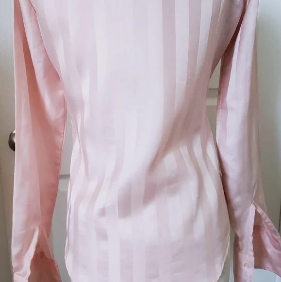 Vintage 70's Designer Pucci Powder Pink Button Up Collar Shirt Women's Size S/M - Picture 6 of 7
